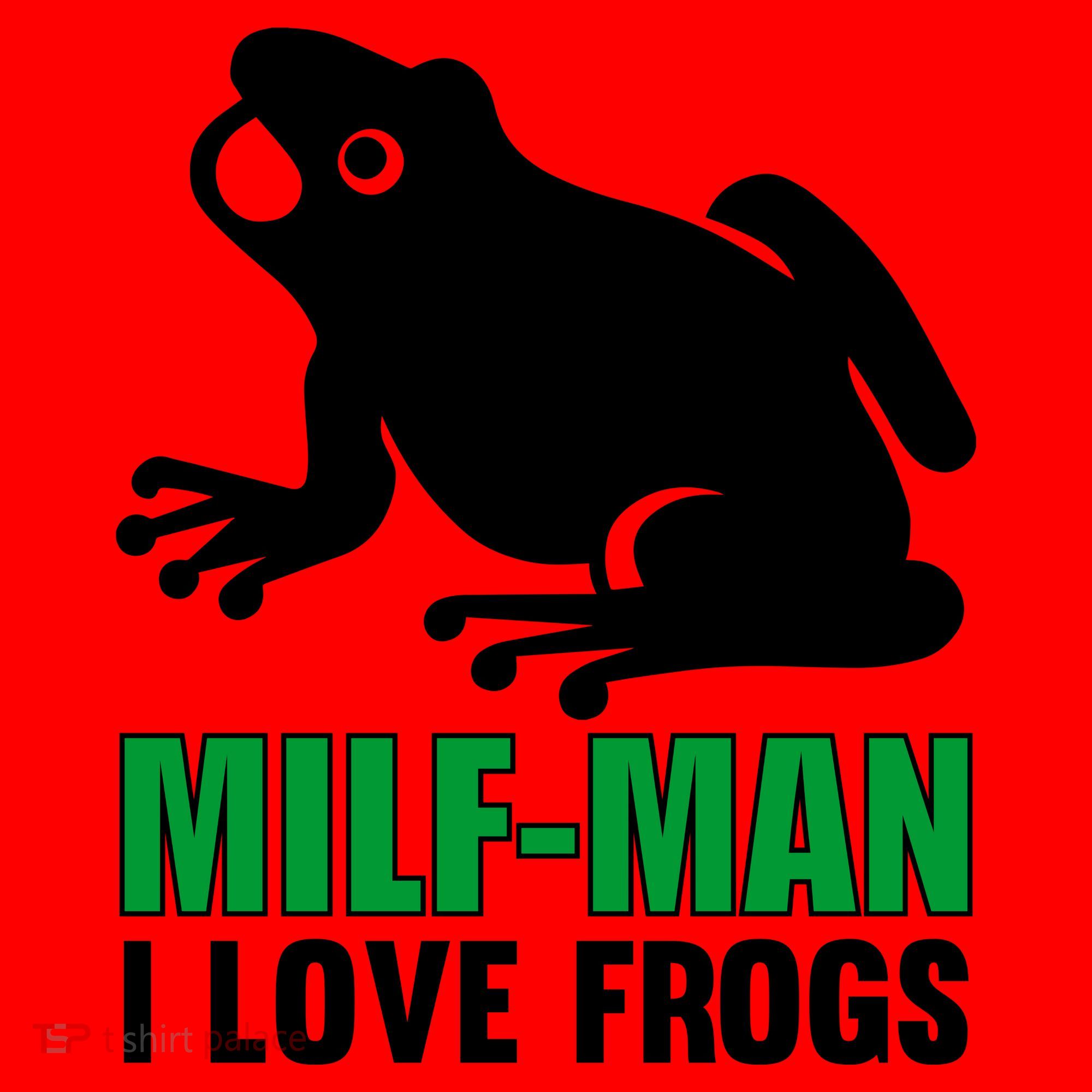 MILF Man I Love Frogs Funny Frog Santa Hat