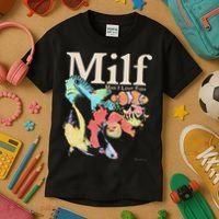Milf Man I Love Fish Kids T-Shirt thumb 3