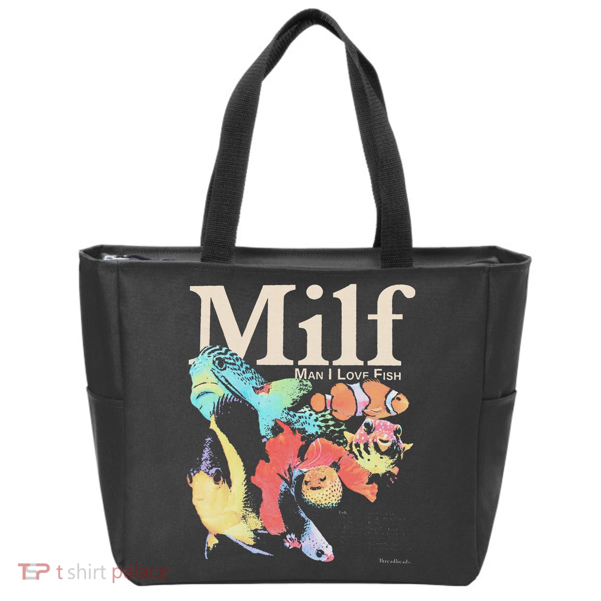 Milf Man I Love Fish Tote Bag