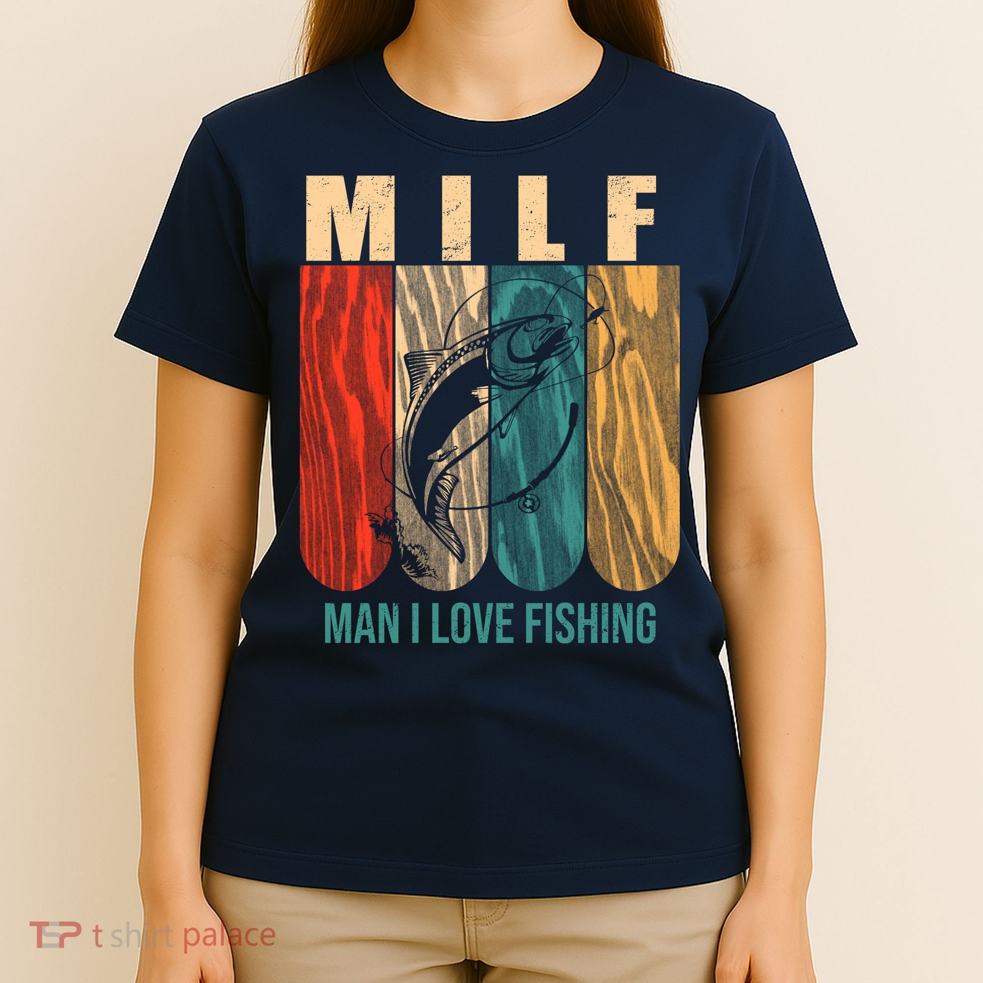 Milf Man I Love Fishing Vintage T-Shirt