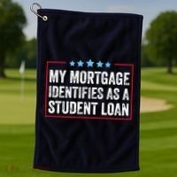 My Mortgage Identifies As A Student Loan Cancel Student Debt Golf Towel thumb 1