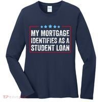 My Mortgage Identifies As A Student Loan Cancel Student Debt Women's Long Sleeve Shirt thumb 0