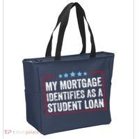 My Mortgage Identifies As A Student Loan Cancel Student Debt Tote Bag thumb 2