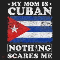 My Mom Is Cuban Nothing Scares Me Cuba Mother's Day Beanie thumb 2