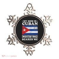 My Mom Is Cuban Nothing Scares Me Cuba Mother's Day Ornament thumb 0