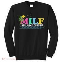 Milf Man I Love Florida Beach Summer Vacation Palm Tree Sweatshirt thumb 0