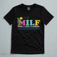Milf Man I Love Florida Beach Summer Vacation Palm Tree T-Shirt thumb 5