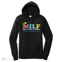 Milf Man I Love Florida Beach Summer Vacation Palm Tree Women's Hoodie thumb 0