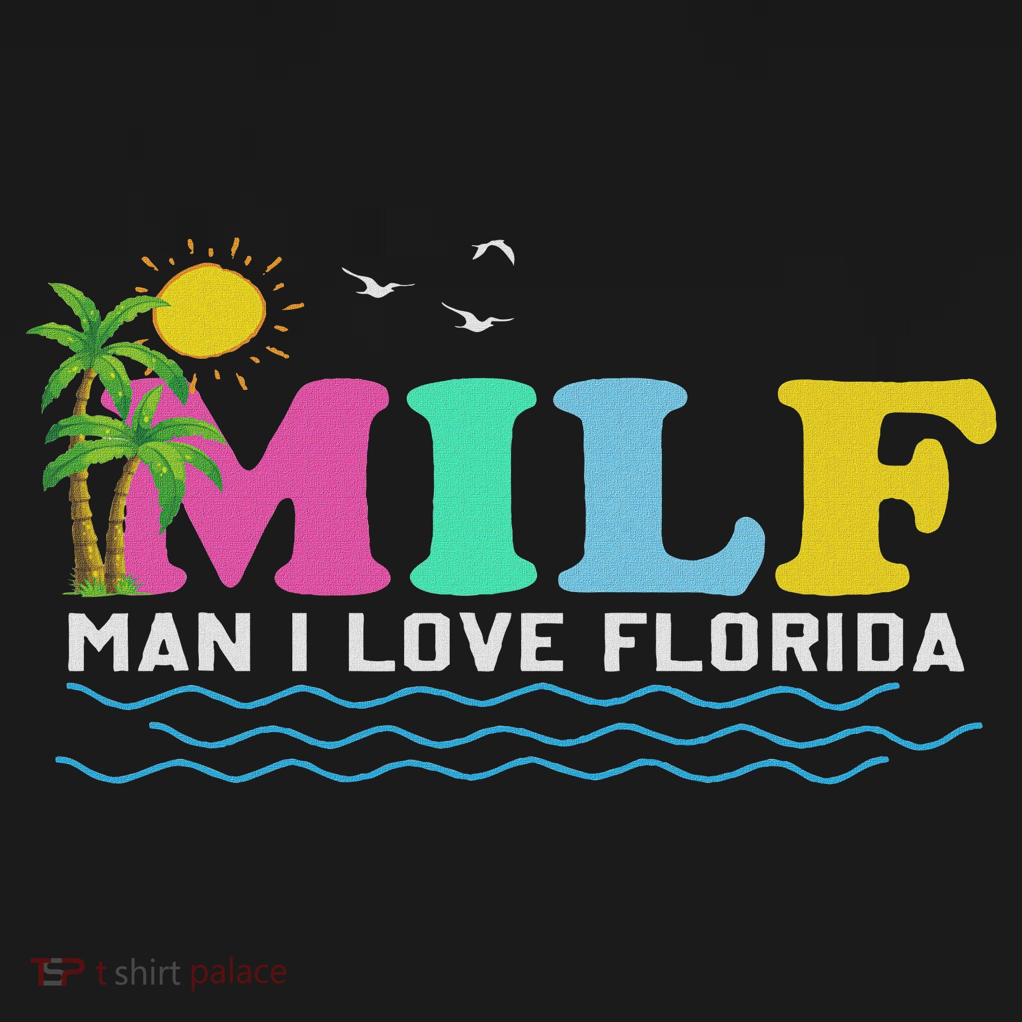 Milf Man I Love Florida Beach Summer Vacation Palm Tree Mousepad
