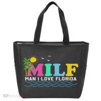 Milf Man I Love Florida Beach Summer Vacation Palm Tree Tote Bag thumb 0
