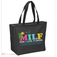 Milf Man I Love Florida Beach Summer Vacation Palm Tree Tote Bag thumb 2