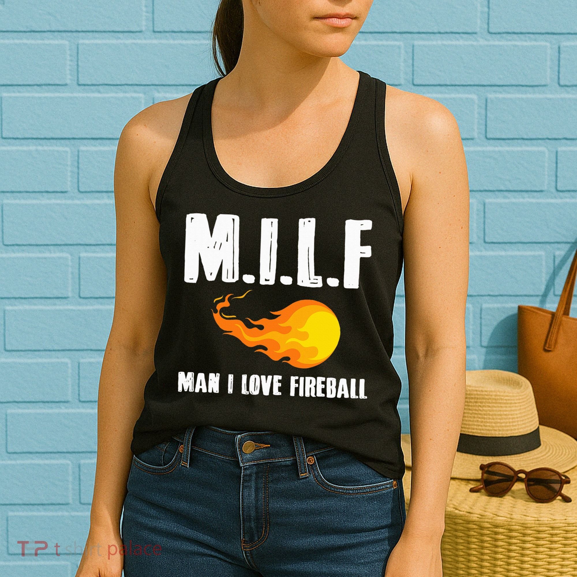 Man M I L F I Love F.I.R.E.B.A.L.L Women's Tank Top