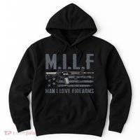M.I.L.F Man I Love Firearms Funny Rifle Pro Gun Hoodie thumb 0