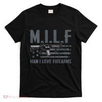 M.I.L.F Man I Love Firearms Funny Rifle Pro Gun T-Shirt thumb 0
