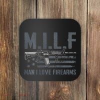 M.I.L.F Man I Love Firearms Funny Rifle Pro Gun Coaster thumb 0