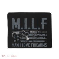 M.I.L.F Man I Love Firearms Funny Rifle Pro Gun Mousepad thumb 0