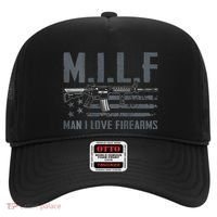 M.I.L.F Man I Love Firearms Funny Rifle Pro Gun Hat thumb 0