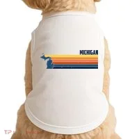 Retro Vintage Michigan Doggie Tank thumb 0