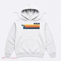 Retro Vintage Michigan Hoodie thumb 0