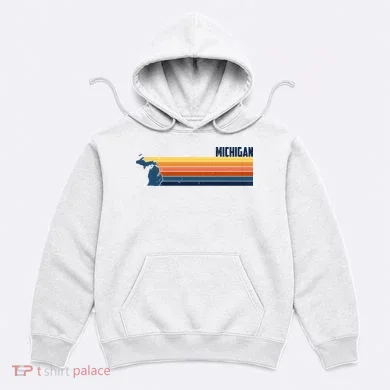 Retro Vintage Michigan Hoodie