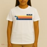 Retro Vintage Michigan T-Shirt thumb 4
