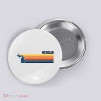 Retro Vintage Michigan Button thumb 0