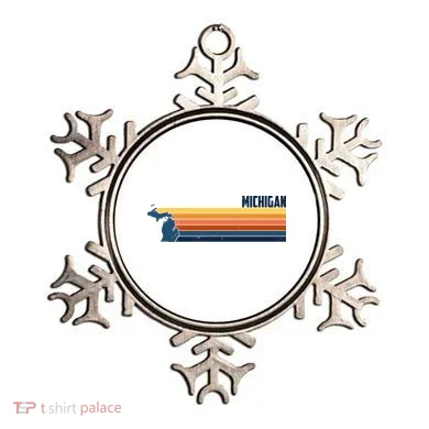 Retro Vintage Michigan Ornament