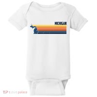 Retro Vintage Michigan Baby Bodysuit thumb 0