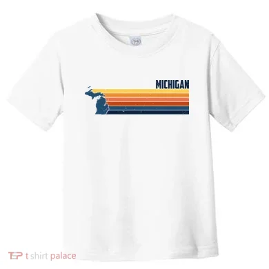 Retro Vintage Michigan Toddler T-Shirt