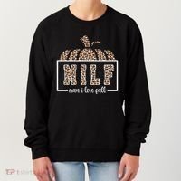 MILF Man I Love Fall Cheetah Pumpkin Cute Women's Sweatshirt thumb 0