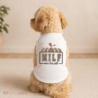 MILF Man I Love Fall Cheetah Pumpkin Cute Doggie Tank thumb 2