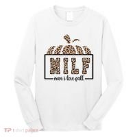 MILF Man I Love Fall Cheetah Pumpkin Cute Long Sleeve Shirt thumb 0