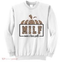MILF Man I Love Fall Cheetah Pumpkin Cute Sweatshirt thumb 0