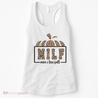 MILF Man I Love Fall Cheetah Pumpkin Cute Women's Tank Top thumb 0