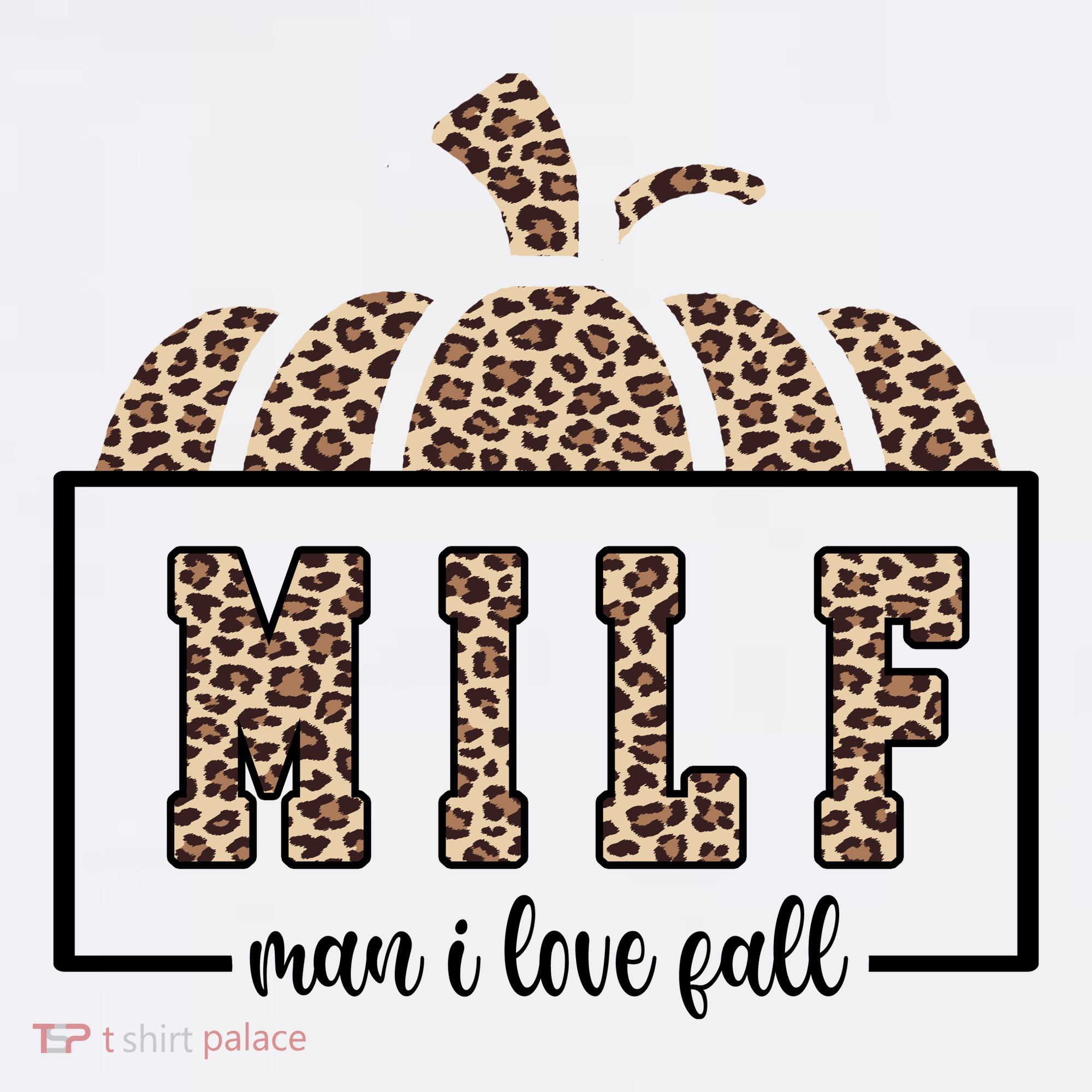 MILF Man I Love Fall Cheetah Pumpkin Cute Women's Tank Top