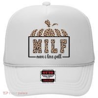 MILF Man I Love Fall Cheetah Pumpkin Cute Hat thumb 0