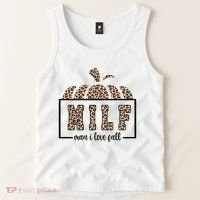 MILF Man I Love Fall Cheetah Pumpkin Cute Tank Top thumb 2