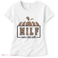 MILF Man I Love Fall Cheetah Pumpkin Cute Women's T-Shirt thumb 0