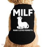 MILF Man I Love Ferrets Funny Ferret Doggie Tank thumb 0