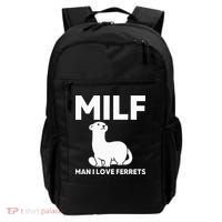 MILF Man I Love Ferrets Funny Ferret Backpack thumb 0