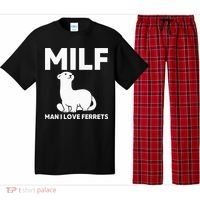 MILF Man I Love Ferrets Funny Ferret Pajama Set thumb 0