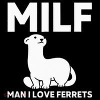 MILF Man I Love Ferrets Funny Ferret Women's Hoodie thumb 2