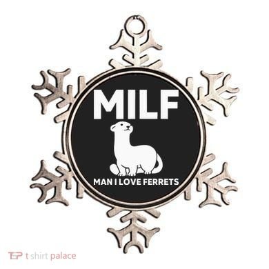 MILF Man I Love Ferrets Funny Ferret Ornament