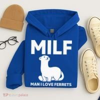 MILF Man I Love Ferrets Funny Ferret Hoodie thumb 4