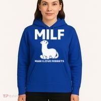 MILF Man I Love Ferrets Funny Ferret Hoodie thumb 5