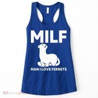 MILF Man I Love Ferrets Funny Ferret Women's Tank Top thumb 0