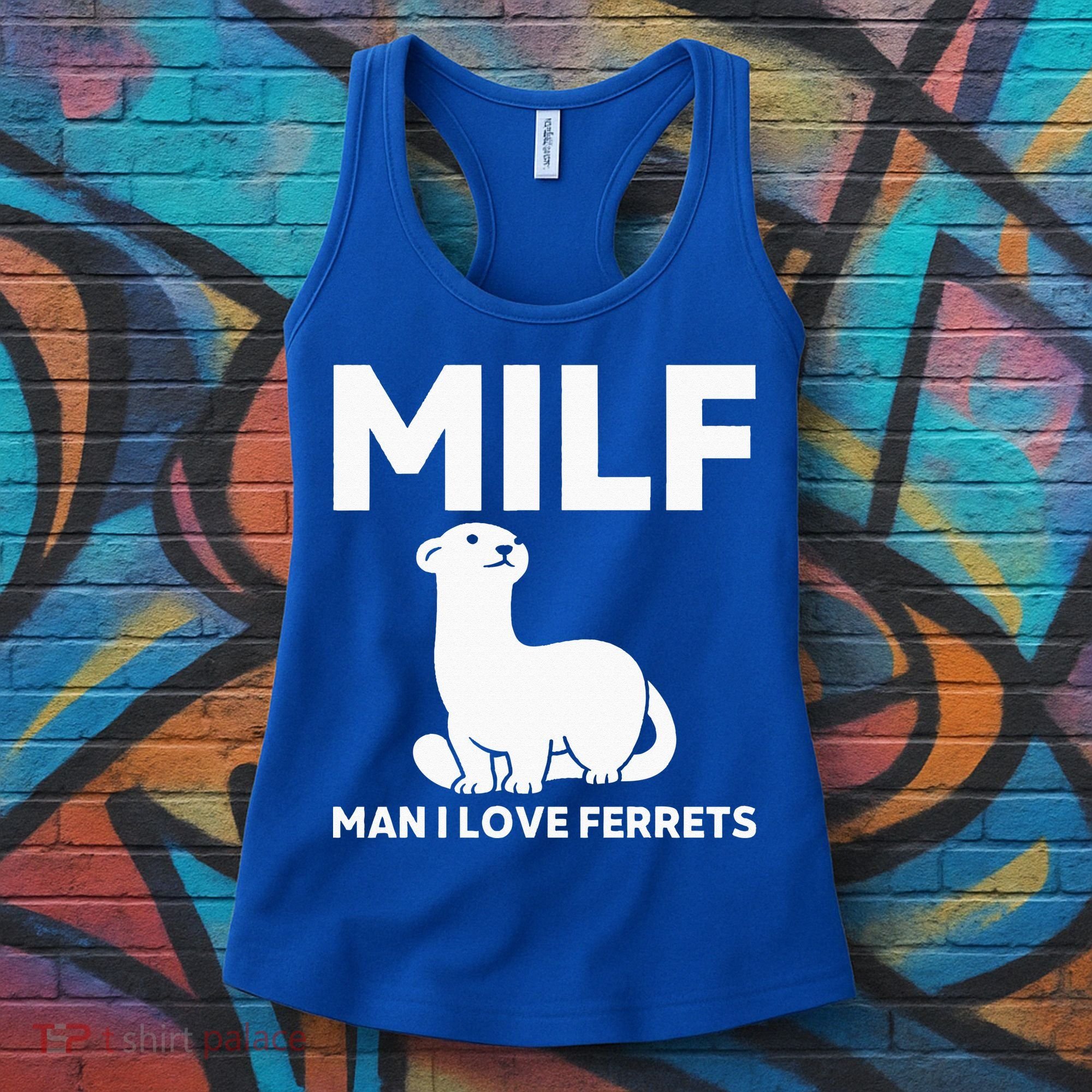 MILF Man I Love Ferrets Funny Ferret Women's Tank Top