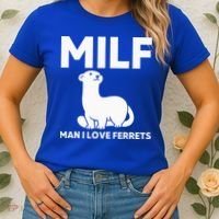MILF Man I Love Ferrets Funny Ferret Women's T-Shirt thumb 2