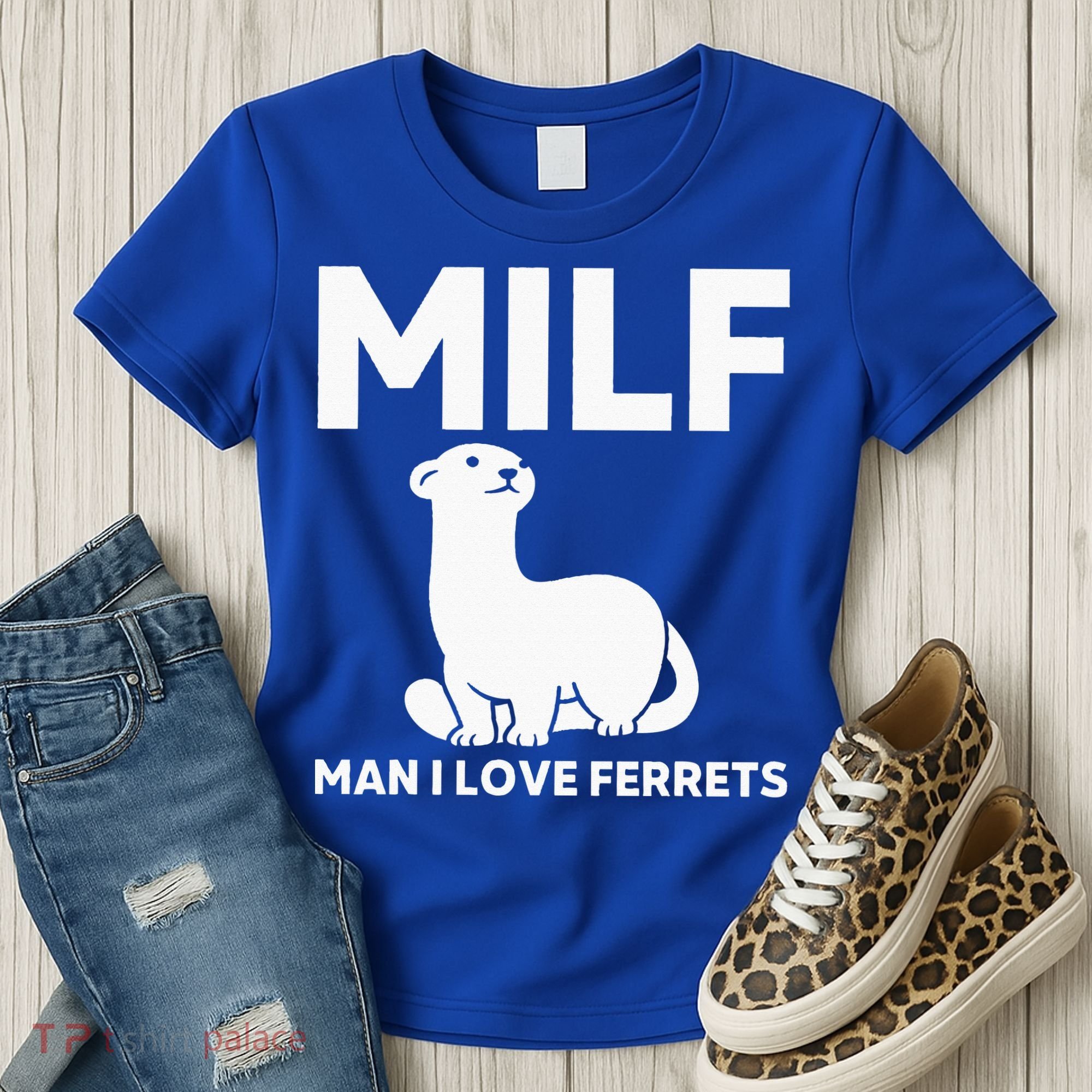 MILF Man I Love Ferrets Funny Ferret Women's T-Shirt