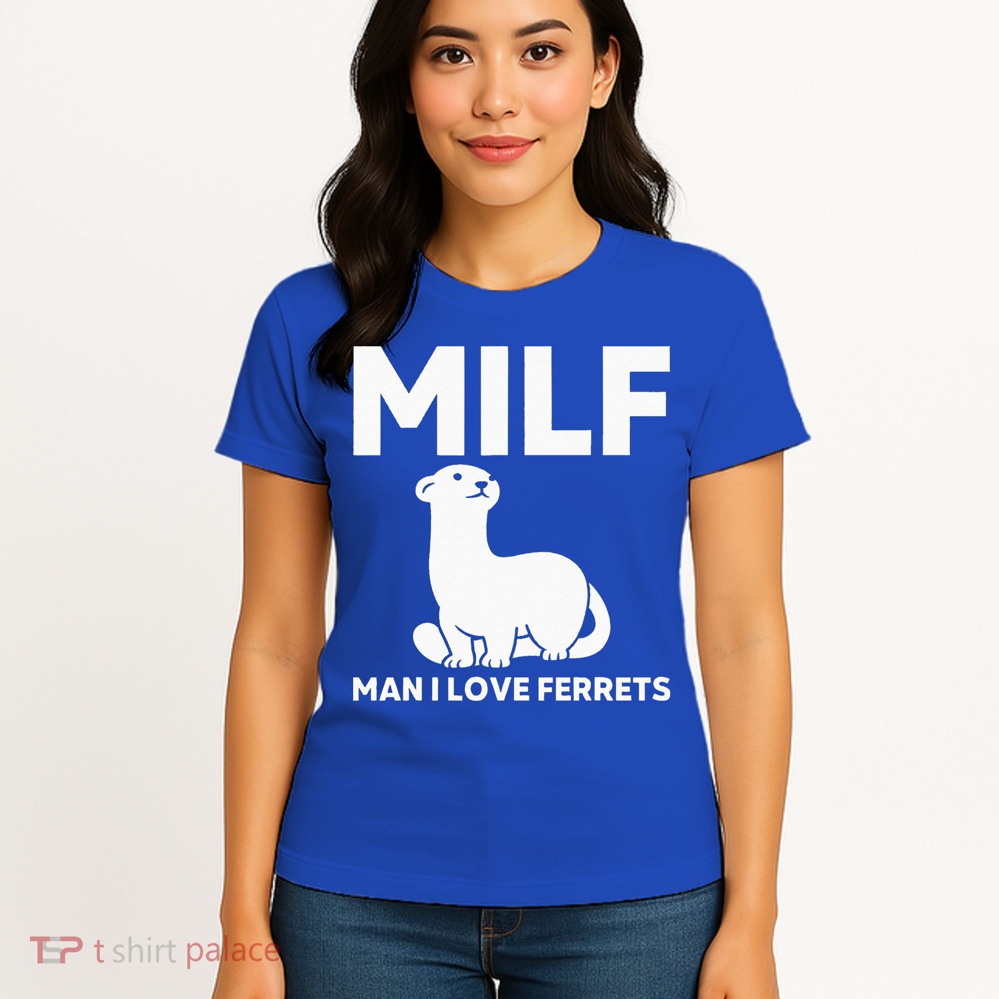 MILF Man I Love Ferrets Funny Ferret Women's T-Shirt